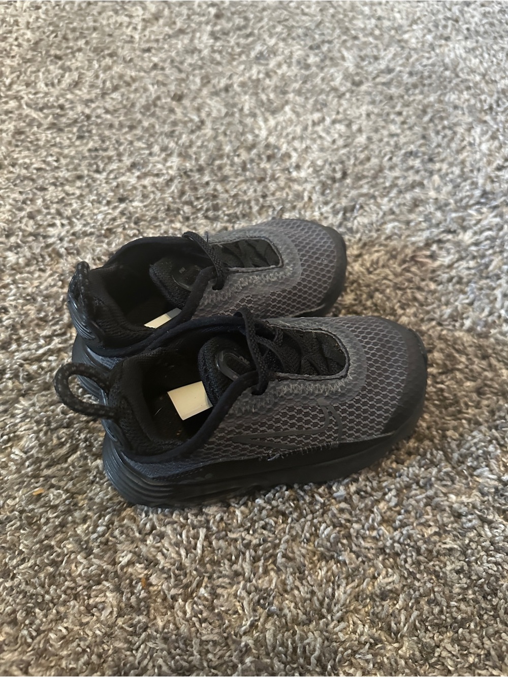 Nike Kids Black and Gray Mesh Trainer Sneakers